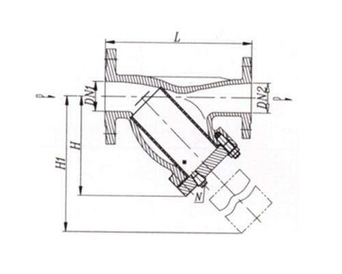 整体铸造异径法兰连接式（SBYZ-IIID型）、异径对焊连接式（SBYZ-IVD型）